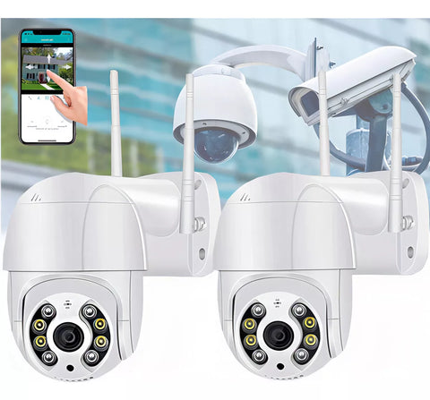 Compre 1 leve 2 - Câmera Ip Wifi Rotativa Visão Noturna A8 Cor Branco - Image 1